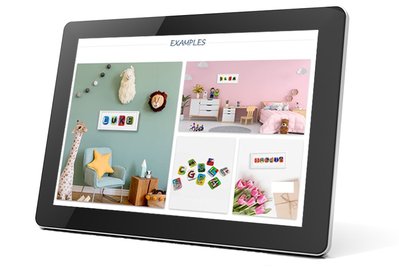 Ecommerce Website on Tablet