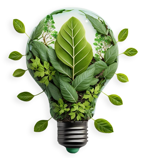 Go Green, plant trees, renewable energy