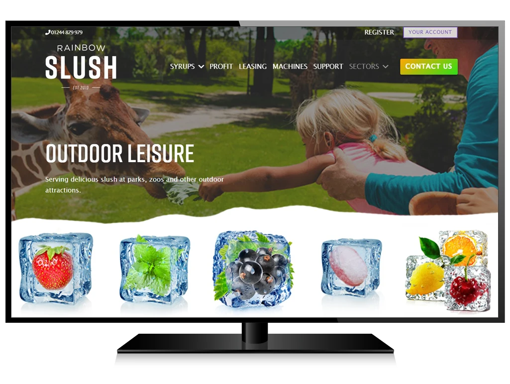 RainbowSlush Website Design Case study